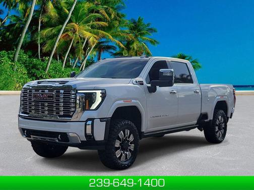 White Frost Tricoat 2024 GMC Sierra 2500 Denali