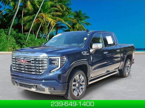 Pacific Blue Metallic 2023 GMC Sierra 1500 Denali