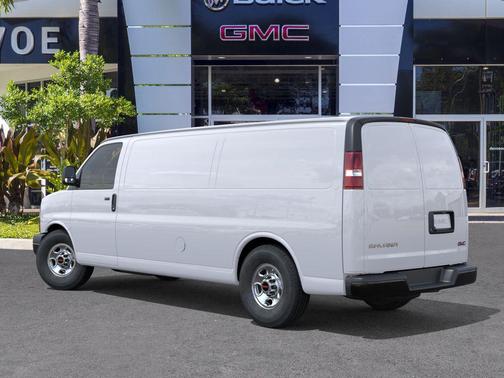 Summit White 2026 GMC Savana 3500 3500 Extended Wheelbase, Work Van, RWD