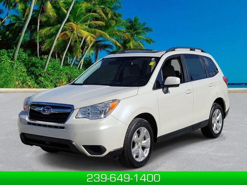 Satin White Pearl 2015 Subaru Forester 2.5i Premium