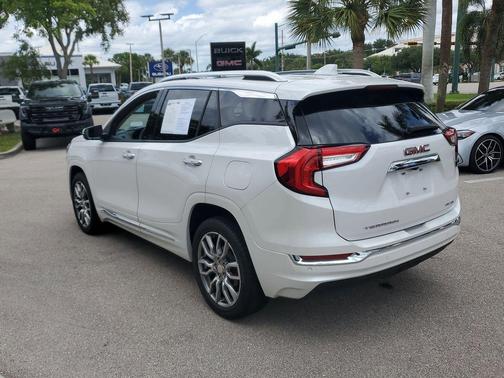 White Frost Tricoat 2023 GMC Terrain Denali