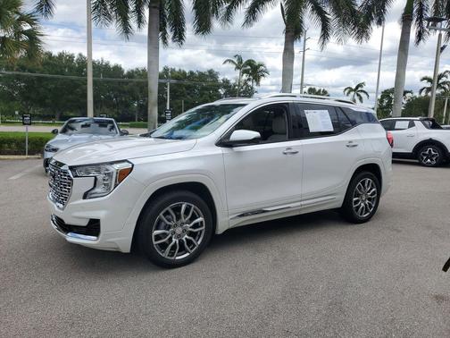 White Frost Tricoat 2023 GMC Terrain Denali