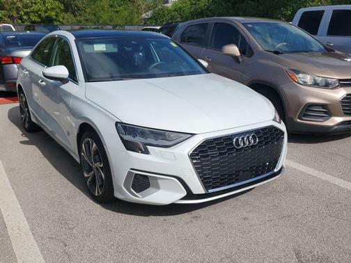Glacier White Metallic 2022 Audi A3 Premium