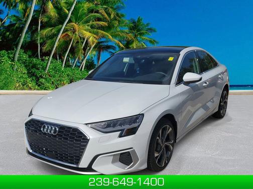 Glacier White Metallic 2022 Audi A3 Premium
