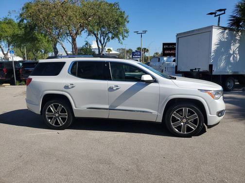 White Frost Tricoat 2017 GMC Acadia Denali