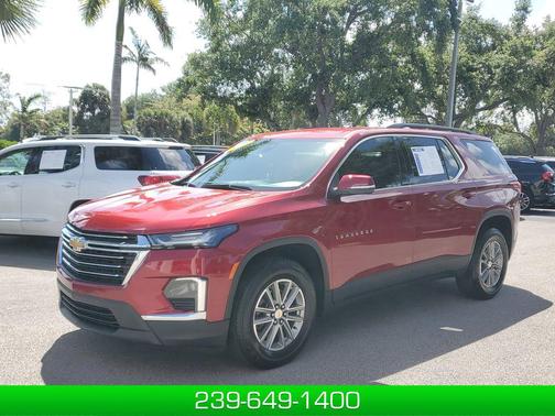 Radiant Red Tintcoat 2023 Chevrolet Traverse LT Leather