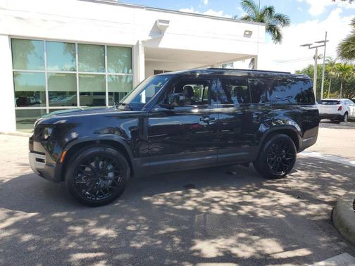 Santorini Black Metallic 2023 Land Rover Defender 130 SE