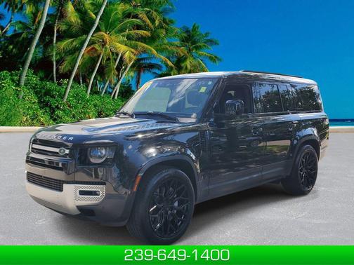 Santorini Black Metallic 2023 Land Rover Defender 130 SE