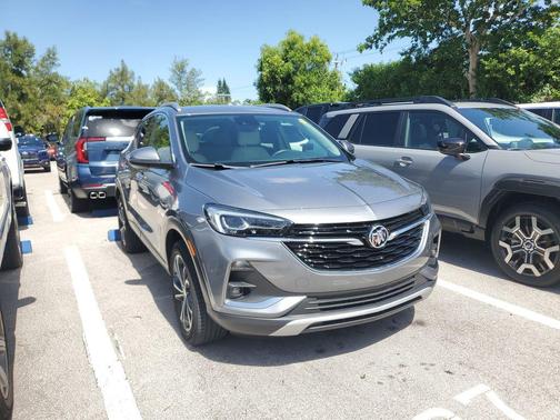 Satin Steel Metallic 2021 Buick Encore GX Essence