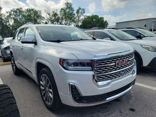 White Frost Tricoat 2021 GMC Acadia Denali