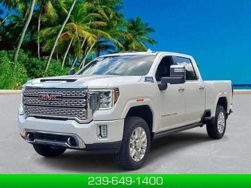 White Frost Tricoat 2023 GMC Sierra 2500 Denali