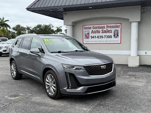 Satin Steel Metallic 2021 Cadillac XT6 Premium Luxury AWD