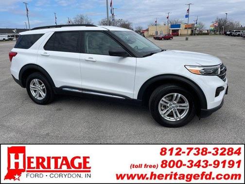 Oxford White 2023 Ford Explorer XLT
