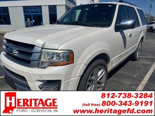 White Platinum Clearcoat Metallic 2017 Ford Expedition Platinum