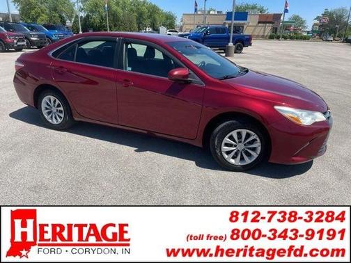 Red 2017 Toyota Camry LE