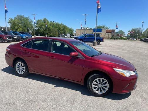 Red 2017 Toyota Camry LE