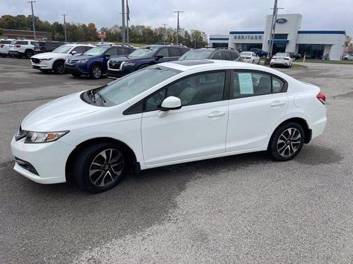White 2013 Honda Civic EX