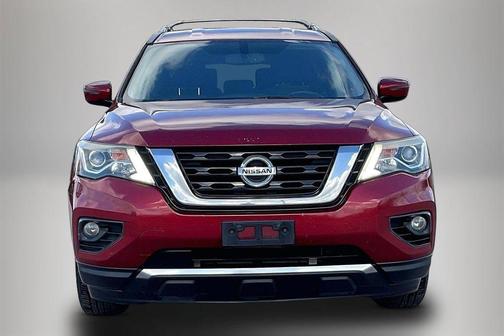 Red 2017 Nissan Pathfinder SV