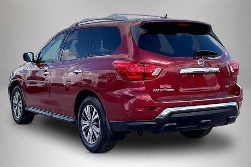Red 2017 Nissan Pathfinder SV