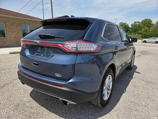 Blue 2018 Ford Edge SEL