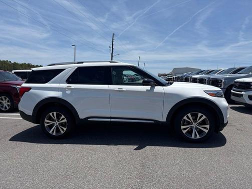 STAR WHITE MET TRI-COAT 2020 Ford Explorer Platinum