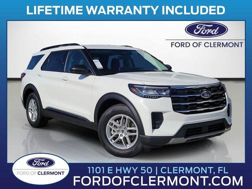 Star White Metallic Tri-Coat 2026 Ford Explorer Active