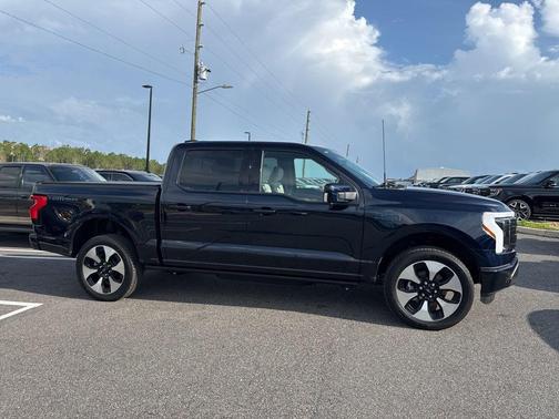 ANTIMATTER BLUE METALLIC 2025 Ford F-150 Lightning Platinum