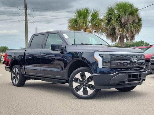 ANTIMATTER BLUE METALLIC 2025 Ford F-150 Lightning Platinum
