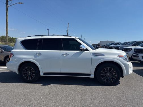 Pearl White Tricoat 2019 Nissan Armada Platinum