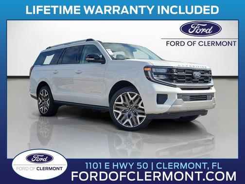Star White Metallic Tri-Coat 2026 Ford Expedition Max Platinum