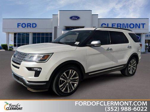 WHITE PLATINUM MET TRI-COAT 2018 Ford Explorer Platinum