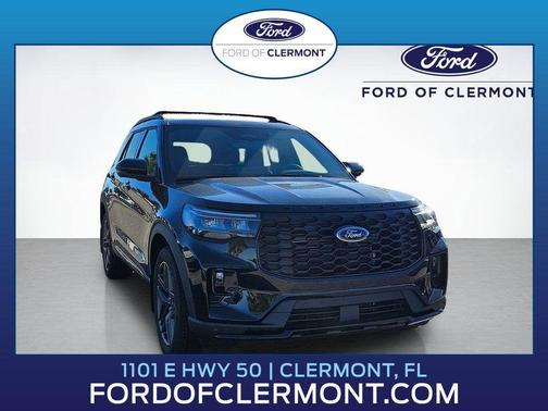 Agate Black Metallic 2026 Ford Explorer ST-Line
