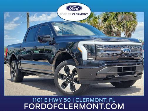AGATE BLACK METALLIC 2023 Ford F-150 Lightning Platinum