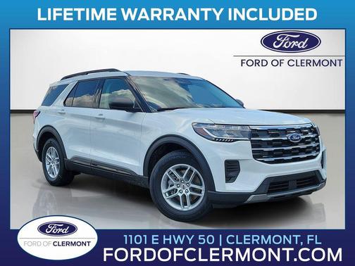 Star White Metallic Tri-Coat 2026 Ford Explorer Active