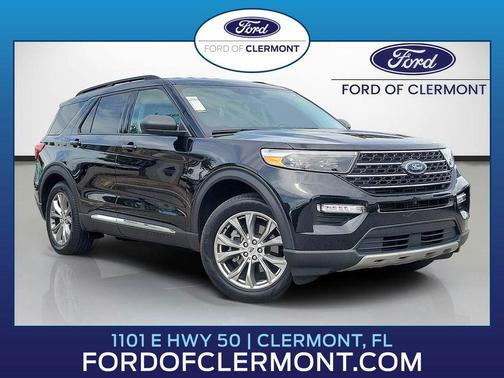 AGATE BLACK METALLIC 2023 Ford Explorer XLT