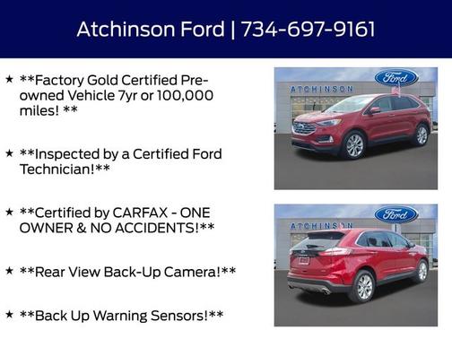 RAPID RED TINTED CC 2023 Ford Edge TITANIUM