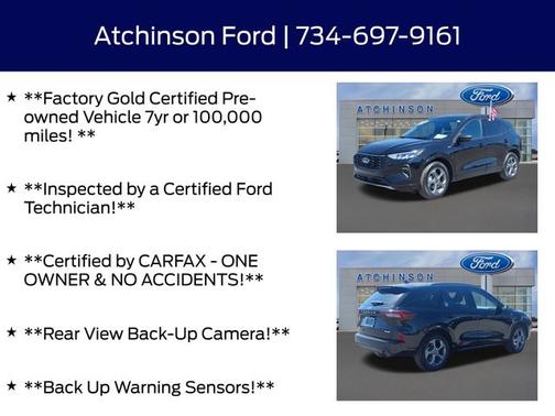 AGATE BLACK METALLIC 2024 Ford Escape ST-LINE