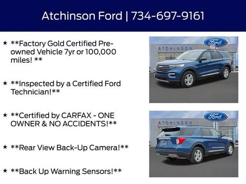 ATLAS BLUE METALLIC 2023 Ford Explorer XLT