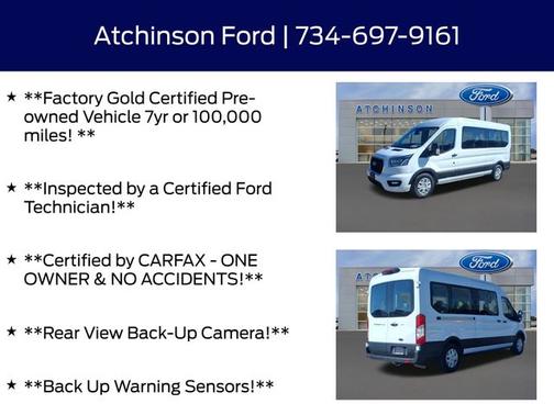 OXFORD WHITE 2023 Ford Transit-350 XLT