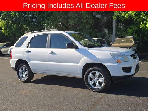 Clear White 2009 Kia Sportage LX