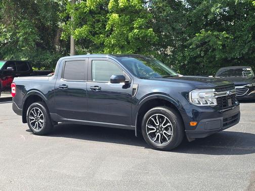 Blue 2022 Ford Maverick Lariat