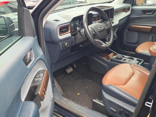 Blue 2022 Ford Maverick Lariat