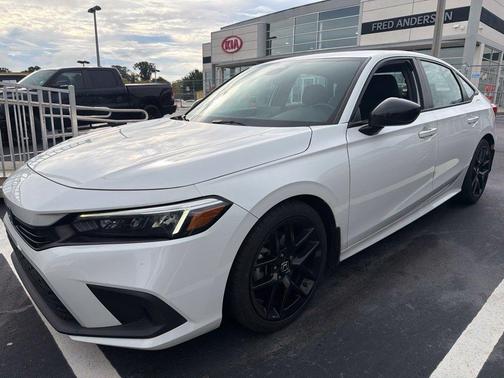 Platinum White Pearl 2024 Honda Civic Sport