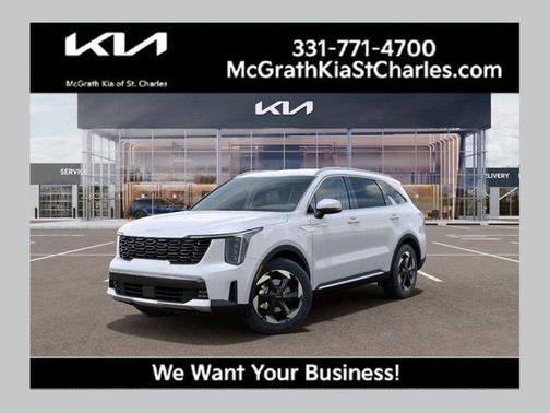 Snow White Pearl 2026 Kia Sorento Hybrid EX
