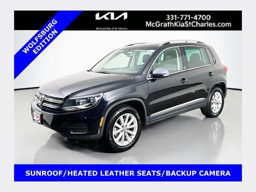 Deep Black 2017 Volkswagen Tiguan 2.0T Wolfsburg Edition