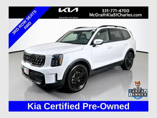 Glacial White Pearl 2024 Kia Telluride EX X-Line