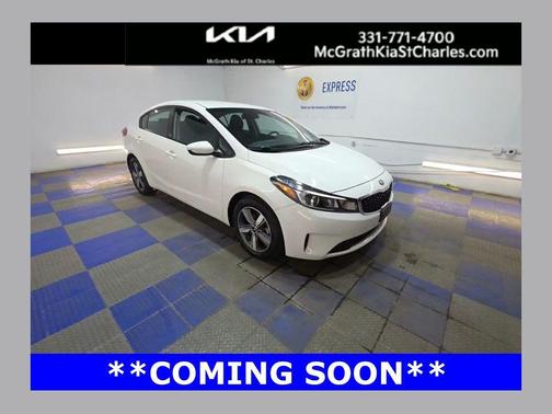 Clear White 2018 Kia Forte S