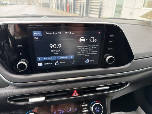 Quartz White 2021 Hyundai SONATA SEL