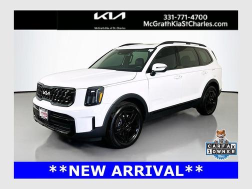Glacial White Pearl 2024 Kia Telluride EX X-Line