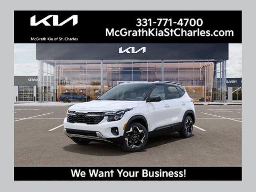 Clear White/Black Roof 2026 Kia Seltos S